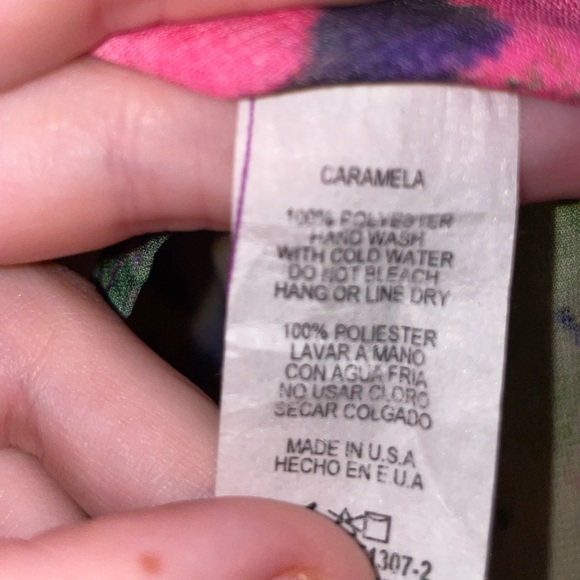 FABRIK ▪️ LIKE NEW ▪️ A Line abstract floral top - Picture 3 of 3